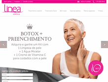 Tablet Screenshot of esteticalinea.com.br